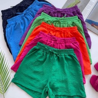 Short Feminino  Duna com Elástico Shortinho tendencia