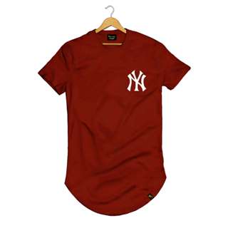 Camisa Camiseta Masculina Longline Blusa Algodão StreetWear USA