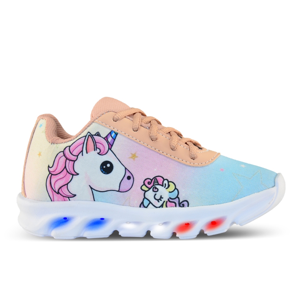 Tênis Infantil de Led Unicórnio envio imediato pisca pisca luzinha barato