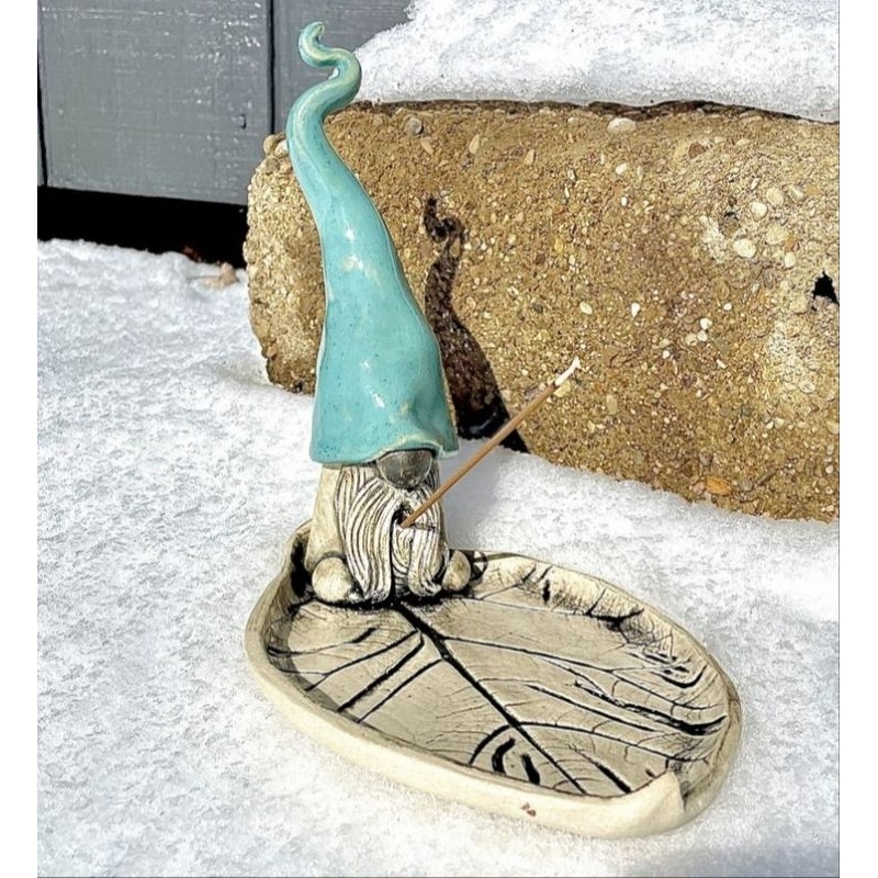 Escultura e porta incenso vareta Gnomo / Hobbies e coleção