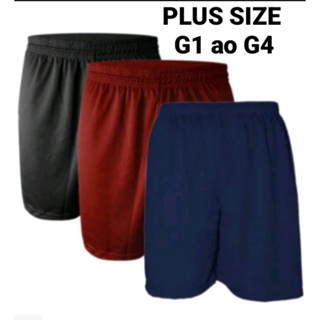 KIT 3 Bermudas PLUS SIZE, sem bolso, G1 ao G4. Uso casual e esportivo. em Oferta na Shopee