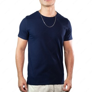Camisa Camiseta Masculina Básica Algodão Premium com Elastano