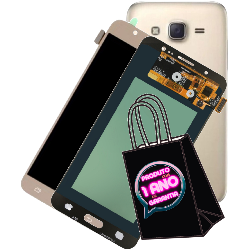 Tela Frontal Touch Display Lcd Compatível Galaxy J7 Neo J701 + Carcaça Aro + Com Tampa!