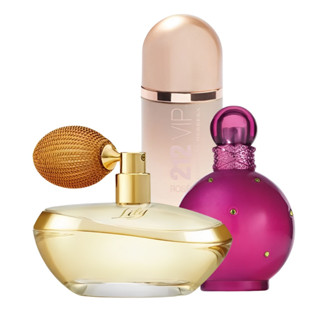 KIT 3 PERFUMES - LILY - 212 - FANTASY - exclusivo CADA