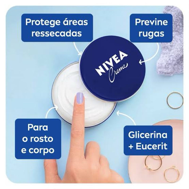 Lata Nivea creme ultra hidratante - TAMANHOS