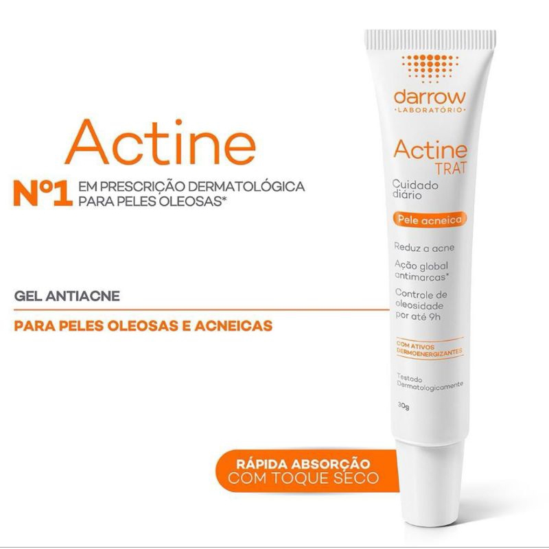 Actine Trat - Tratamento para Acne 30g (produto original com falha na impressão)