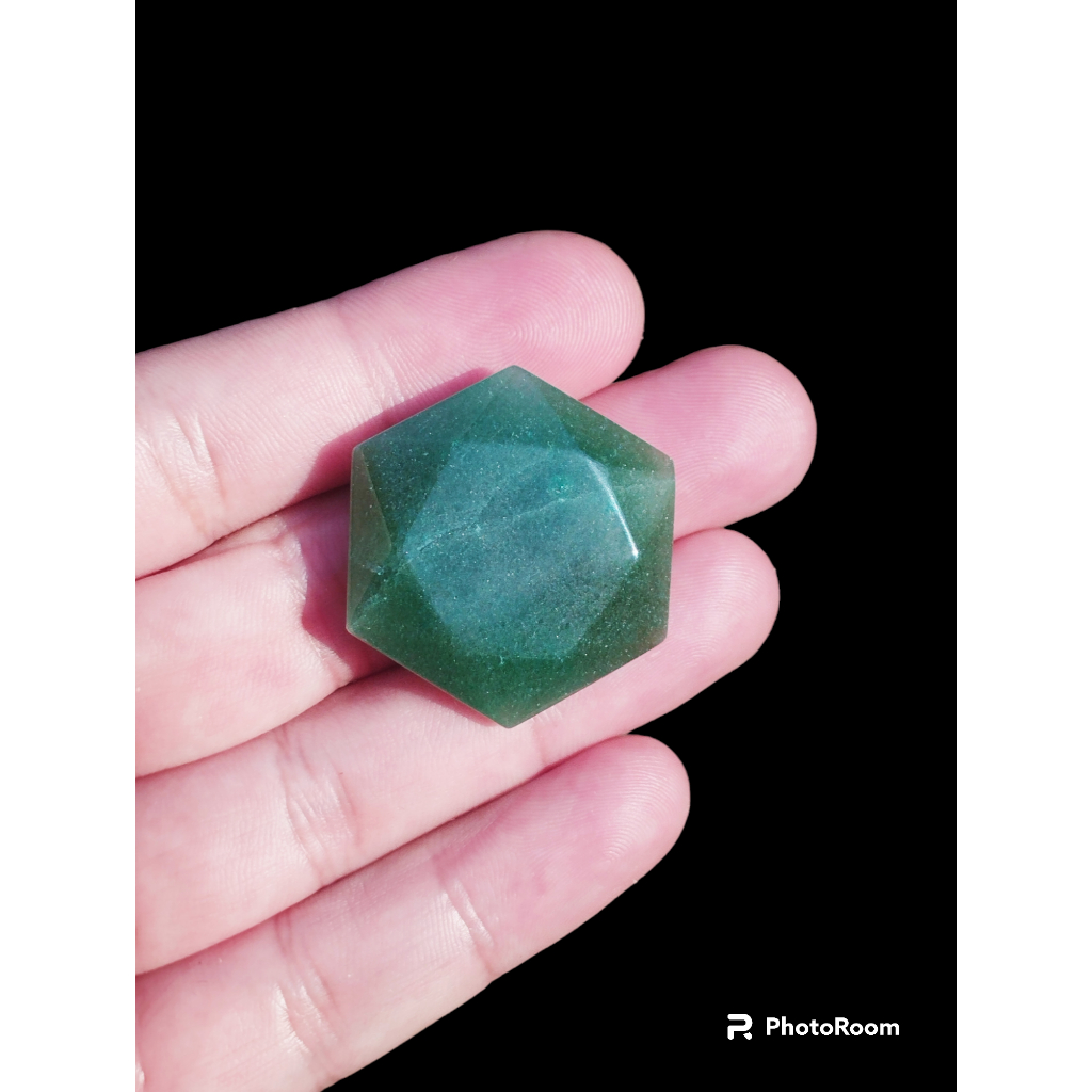 Estrela Davi quartzo verde selo Salomão pedra natural