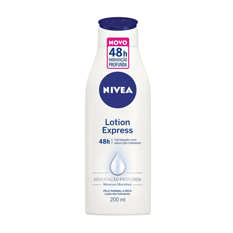 Nivea Lotion Express Loção Hidratante Pele Normal a Seca 200ml
