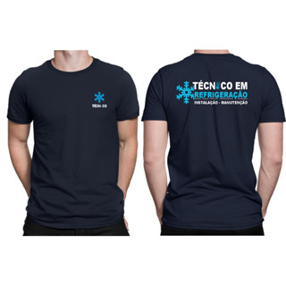 Camiseta Uniforme Técnico Em Refrigeração De Ar Condicionado 100% Algodão Premium
