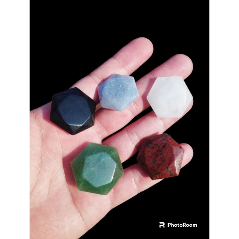 Estrela Davi quartzo verde azul leitoso obsidiana selo Salomão pedra natural