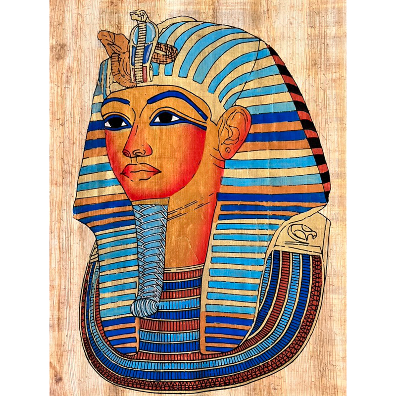 Papiro Tutankhamon Perfil 20x30 - Importado do Egito
