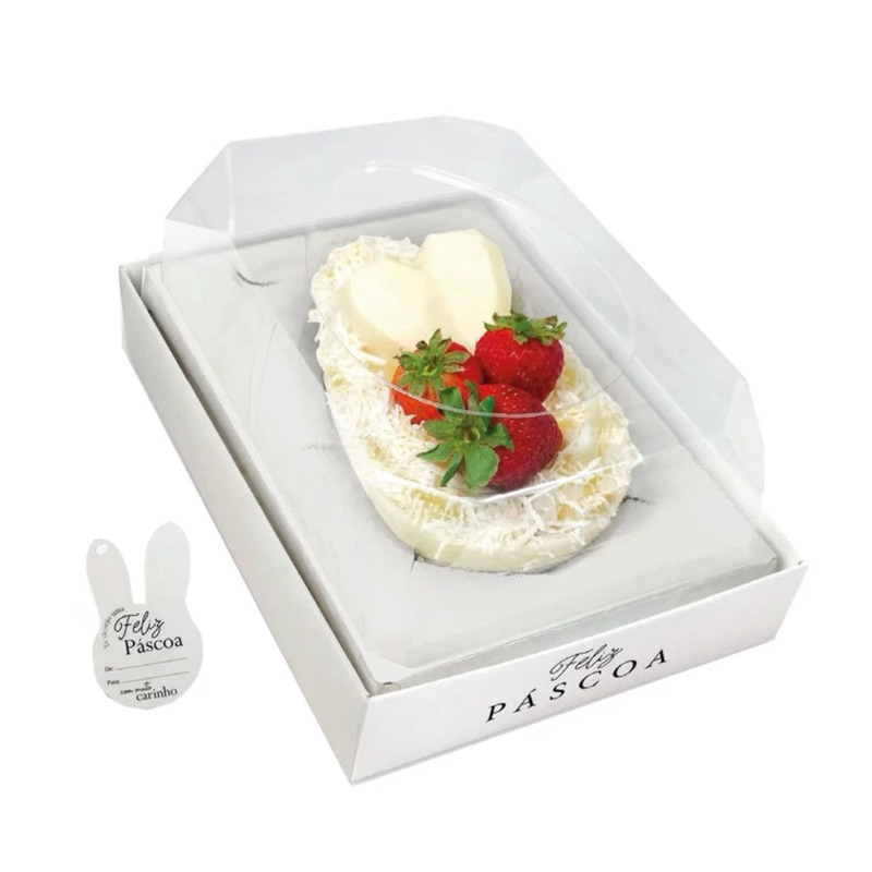 20 Caixas Ovo De Colher Branca 250/350/500g-  JR Páscoa 2025 em Oferta na Shopee