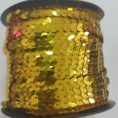 Paetê Lantejoula Trançada 6mm x 5 metros // 10Metros Carnaval Abadá em Oferta na Shopee