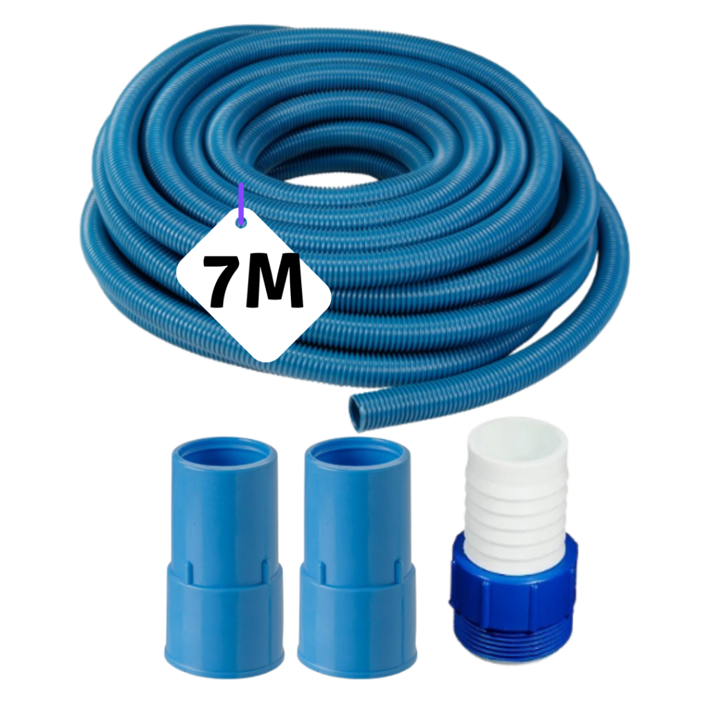 Mangueira flutuante para piscina 7M + engates - Home & Living
