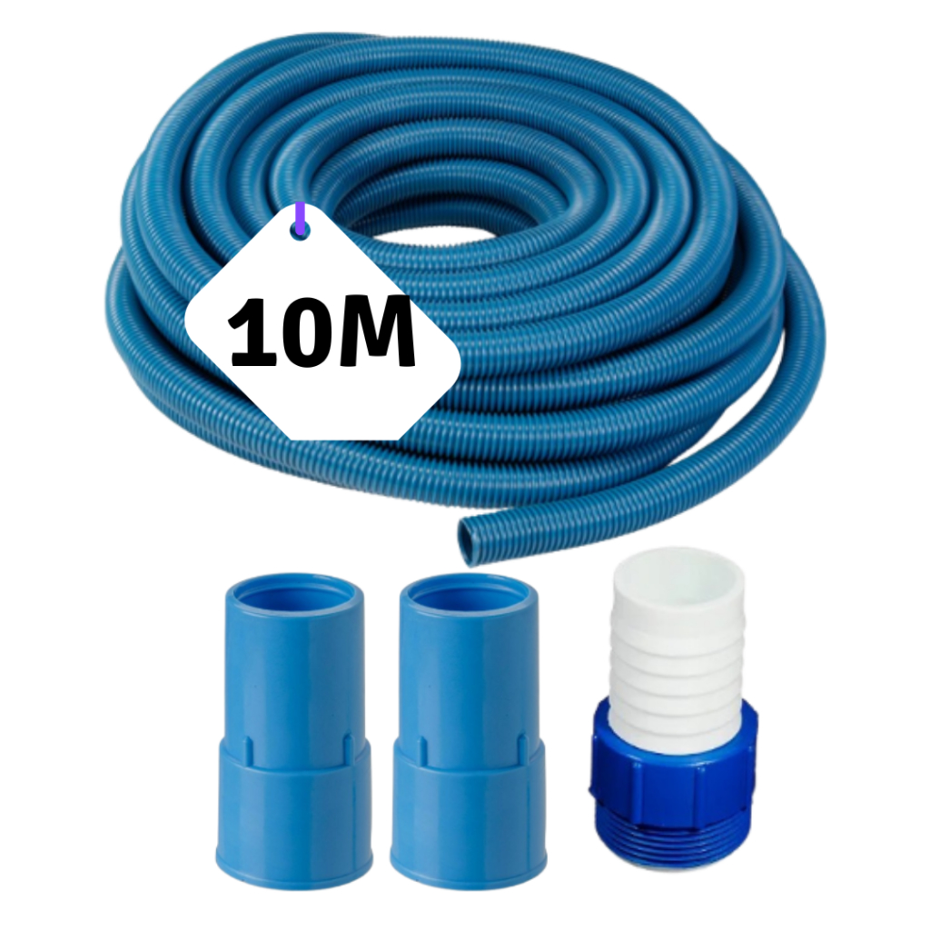 Mangueira flutuante para piscina 10M + engates - Home & Living