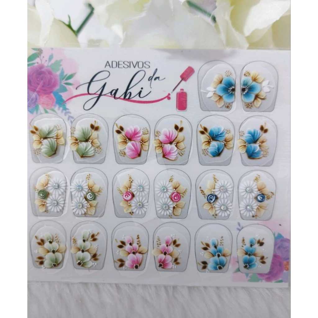 100 Adesivos de unhas 100 % Artesanal Pedrarias Jóias Unha Strass peliculas para unhas artesanais