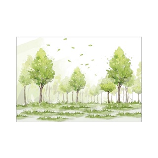 Fundo Fotográfico - Árvores Aquarela 004 em Oferta na Shopee