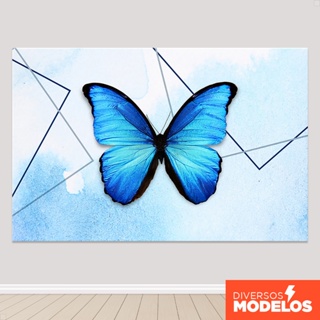 Painel de Festa Borboleta Retangular Horizontal Sublimado 3D Em Tecido Painel de Fundo Aniversário em Oferta na Shopee