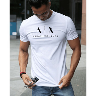 Camiseta Masculina AX Famosa Estampa Personalizada Gola Redonda Br