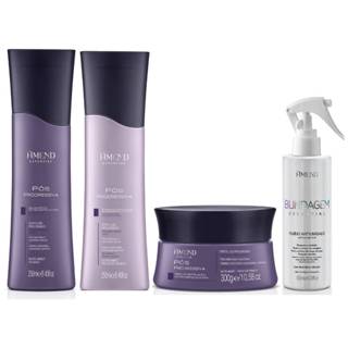 Kit Amend Pós Progressiva Shampoo + Condicionador 250ml + Mascara 300g + Fluido Blindagem 180ml em Oferta na Shopee