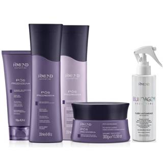 Kit Amend Pós Progressiva 4 Produtos + Fluido Blindagem Essencial 180ml