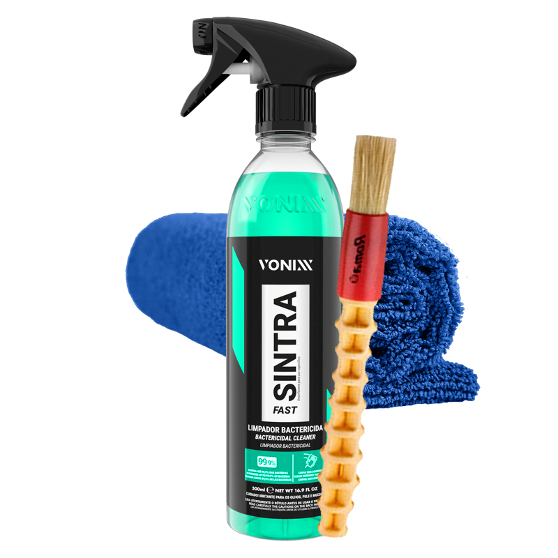 Kit Sintra Fast Vonixx Limpador Multiuso APC Bactericida Limpeza Interna Carro Painel Porta Banco em Oferta na Shopee