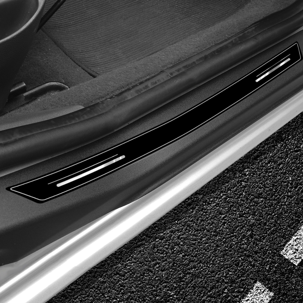 Soleira Proteção De Porta Platinum Compatível Corsa Classic - Preto Promoção