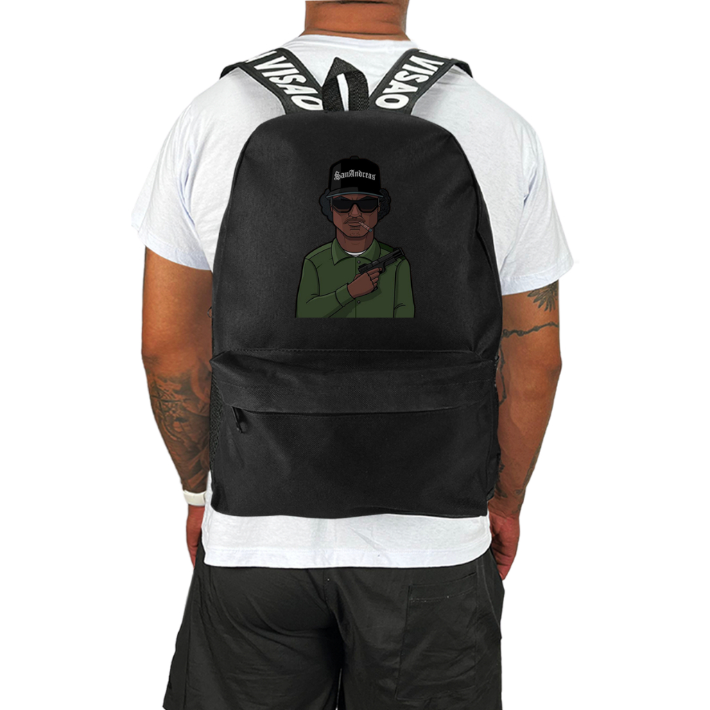 MOCHILA BOLSA MASCULINA AVULSA ESCOLAR PRETA LANÇAMENTO GAME