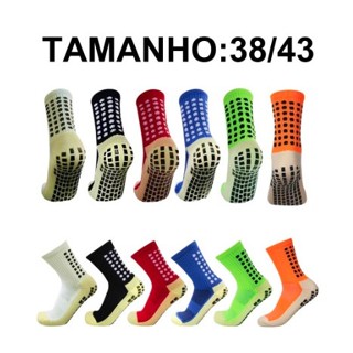 Meias Esportivas Futebol Algodão Antiderrapantes De Alta Qualidade em Oferta na Shopee