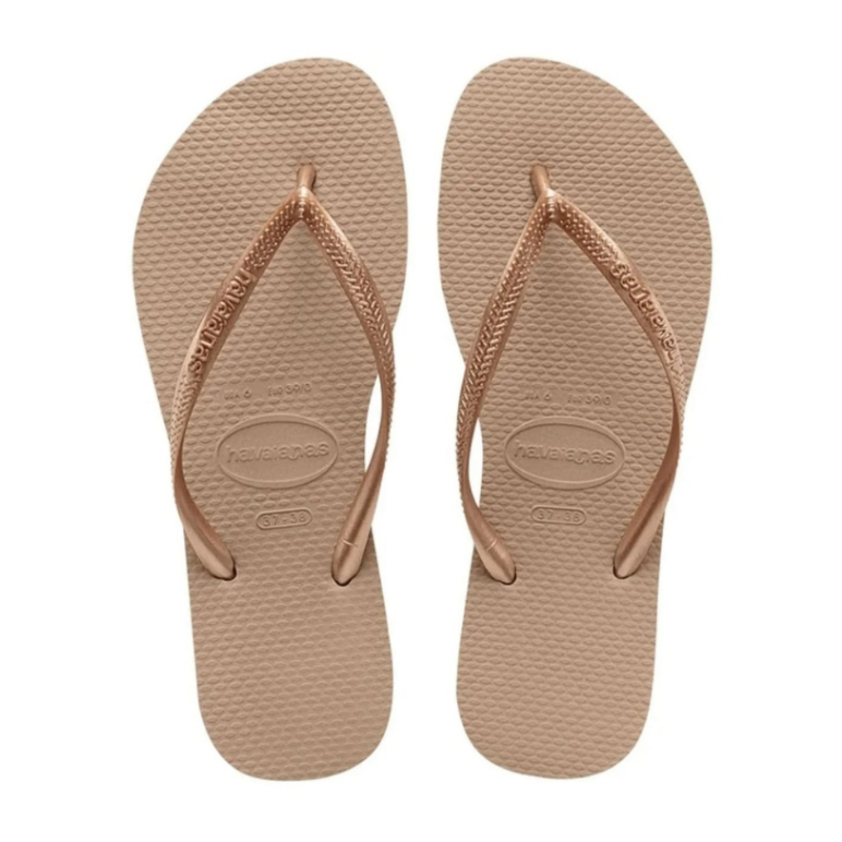 Chinelo Feminino Havaianas SLIM - Rose Gold ! em Oferta na Shopee