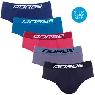 Kit 5 Cuecas Slip Plus Size Microfibra Dorbe Original Masculina Classica Tradicional Clássica Cavada em Oferta na Shopee