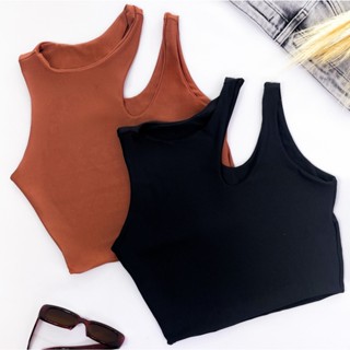 Kit 2 Cropped Feminino Top Duas Alças Gota Suplex Moda Blogueira