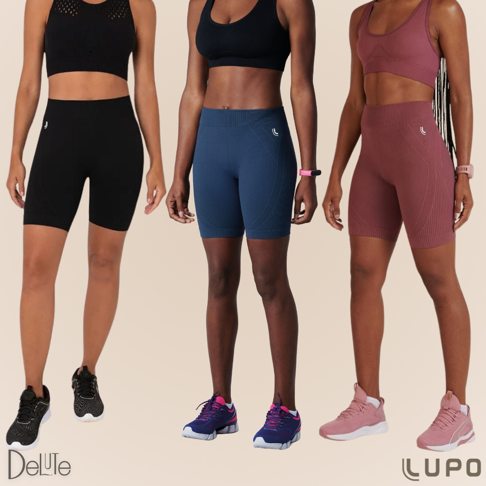 Bermuda Max Core Lupo Sport com Tecnologia Termica Sem Costura Seamless Dry Short para Corrida Fit em Oferta na Shopee