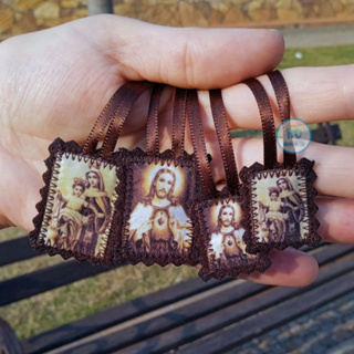 Escapulário do Carmo de pano lã original em Oferta na Shopee