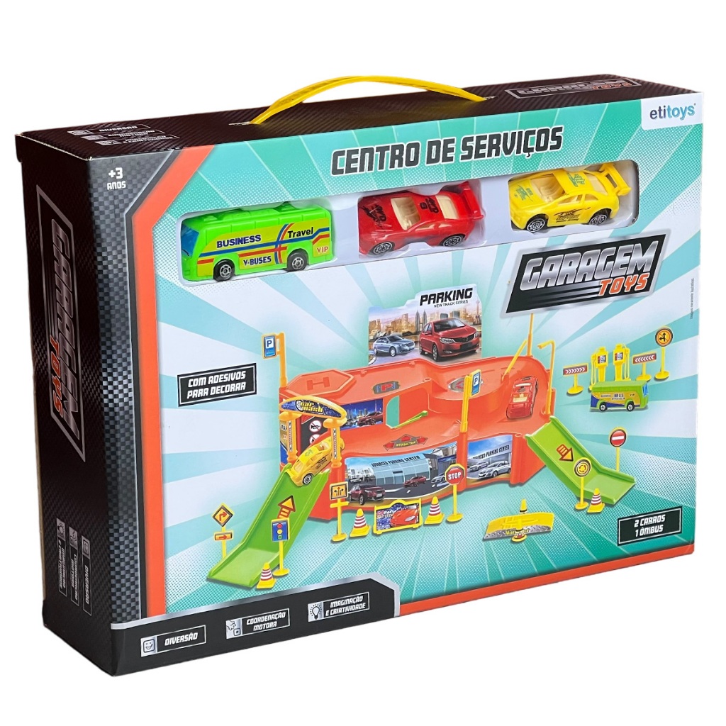 Estacionamento E Garagem De Corrida Completo Infantil Kids