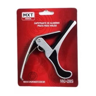 Capotraste para Violão Guitarra Haste Longa -MXT Capotraste Prata