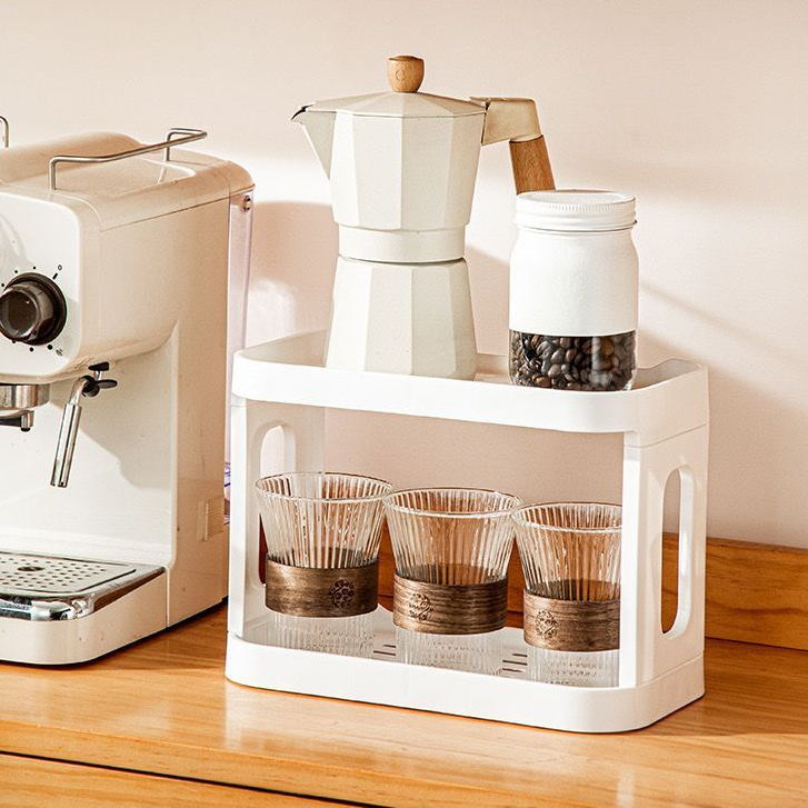 Rack De Armazenamento De Mesa Organizador Multiuso Simples De Camada Dupla Para Casa, Rack...