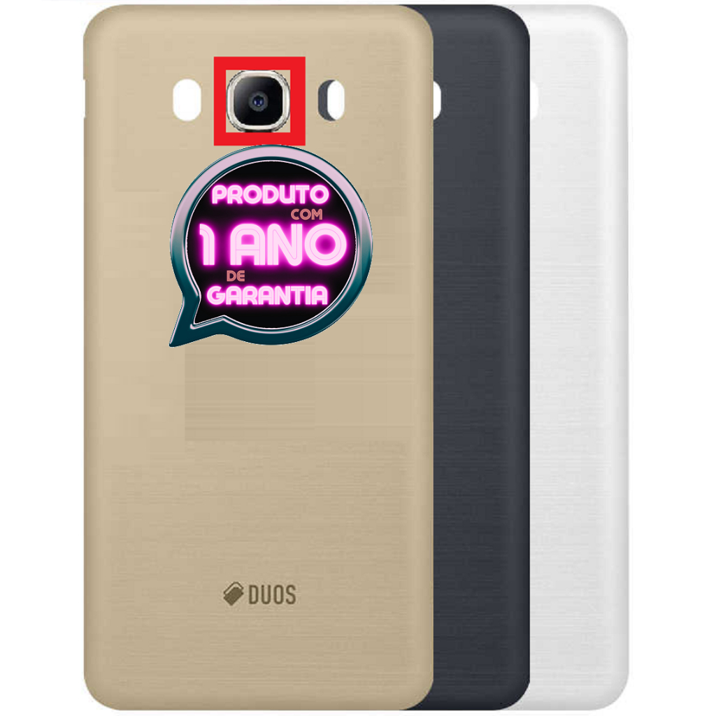 Tampa Traseira Fundo Compatível Galaxy J5 2016 J510 Metal + Lente da Câmera + Envio Hoje!
