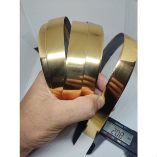 Fita Decorativa metalizada Dourada ESPELHADA LISA  (2 cm x 05 Metros) Decoração/artesanato...