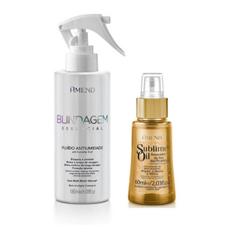 Amend Kit Com Fluido Antiumidade Blindagem Essencial Amend 180ML + Sublime Oil 60ml