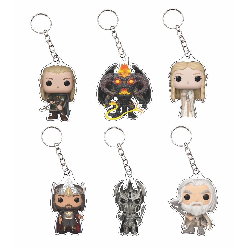 Kit 6 Chaveiros Senhor dos Anéis ou Avulso