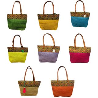Bolsa Feminina De Praia Palha Grande Sacola