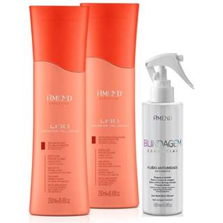 Kit Amend Com Liso Descomplicado Shampoo 250ml + Condicionador 250ml + Fluido Blindagem Essencial 180g