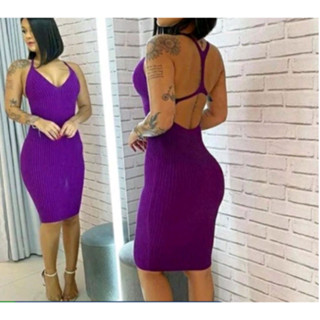 Vestido Longuete Tricot Modal Costa Aberta Nadador Look Para Carnaval
