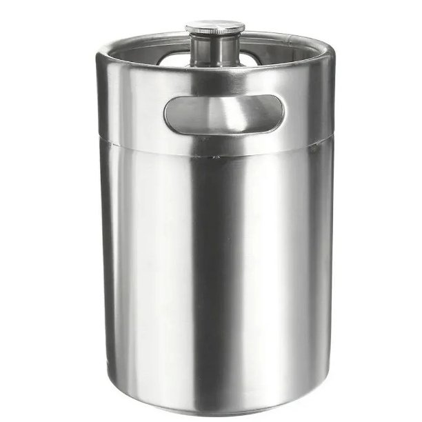 Mini Growler Barril Inox Para Cerveja 5 Litros Keg Chopp