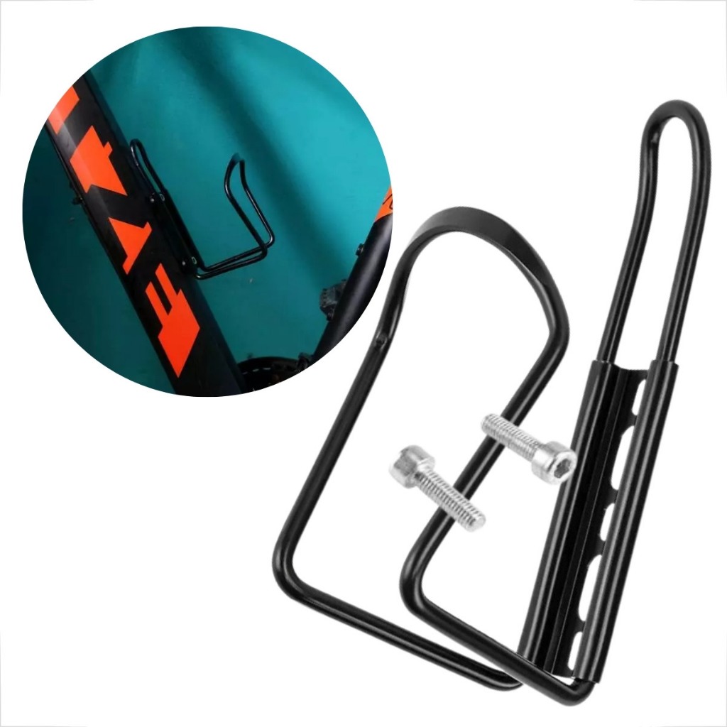 Suporte Garrafa Squeeze Alumínio Caramanhola Bike Mtb Speed Spinning Resistente