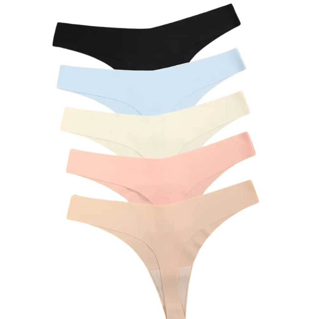 Kit com 5 Calcinhas Fio Dental sem Costura ou kit 3 calcinhas em Oferta na Shopee