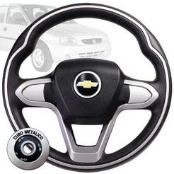 Volante Esportivo Bmw Prata Corsa joy Premium Maxx Frente Montana Meriva Zafira Montana Astra Vectra