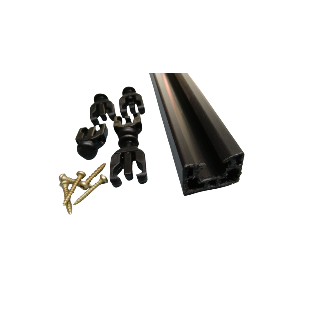 Trilho / Guia P/ Porta Sanfonada Pvc Bcf 72cm com 5 Pinos (Conferir medida do vão antes de comprar)
