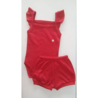 Conjunto menina bebe alcinha com tapa fralda